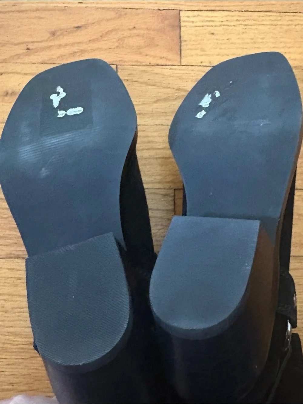 Nordstrom Black Suede Harness Booties Leather Size 8